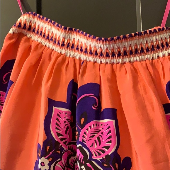 Anthropologie silk knee length skirt - Picture 2 of 3